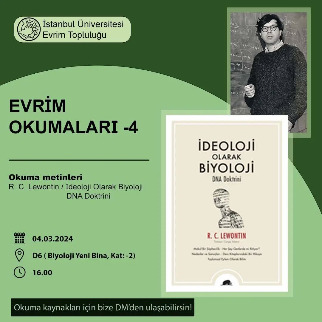 Evrim Okumaları 4: İdeoloji Olarak Biyoloji