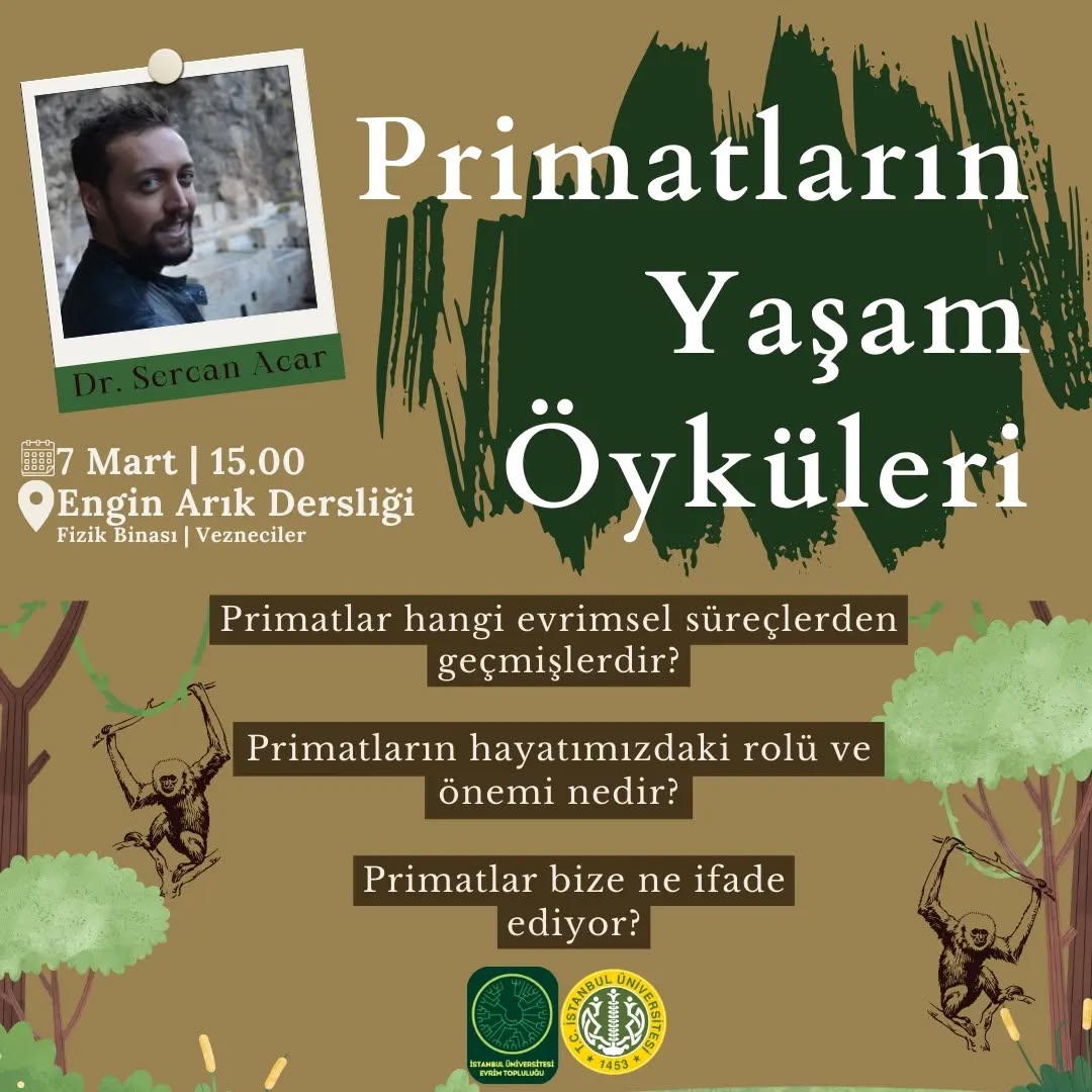 Sercan Acar ile Primatların Yaşam Öyküleri