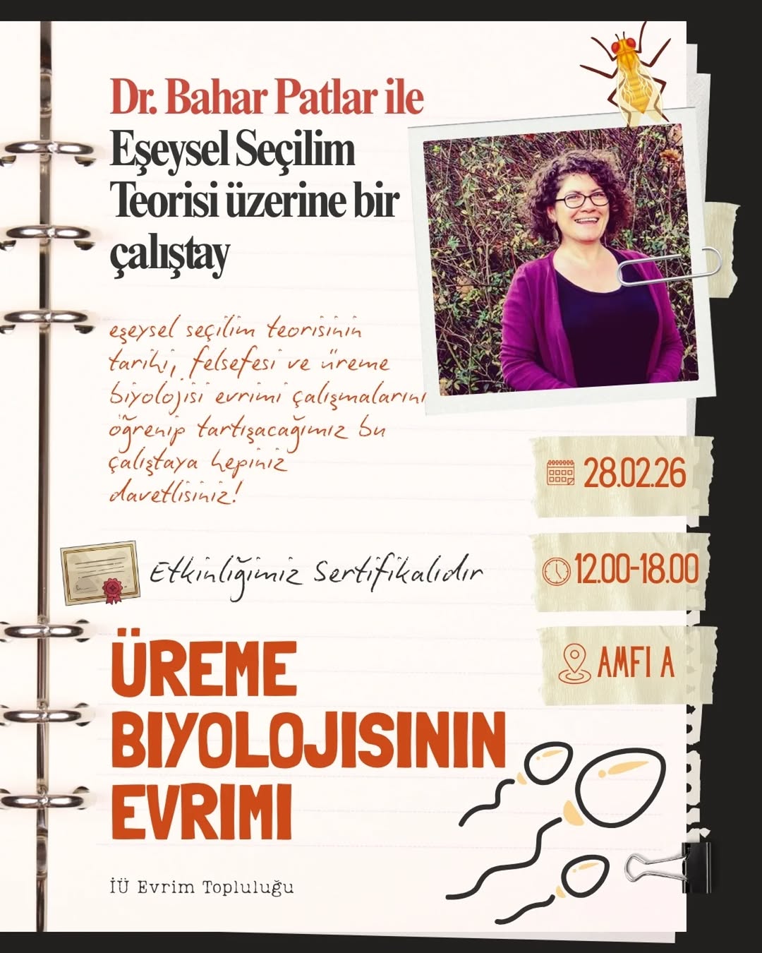 Dr. Bahar Patlar ile Eşeysel Seçilim Çalıştayı